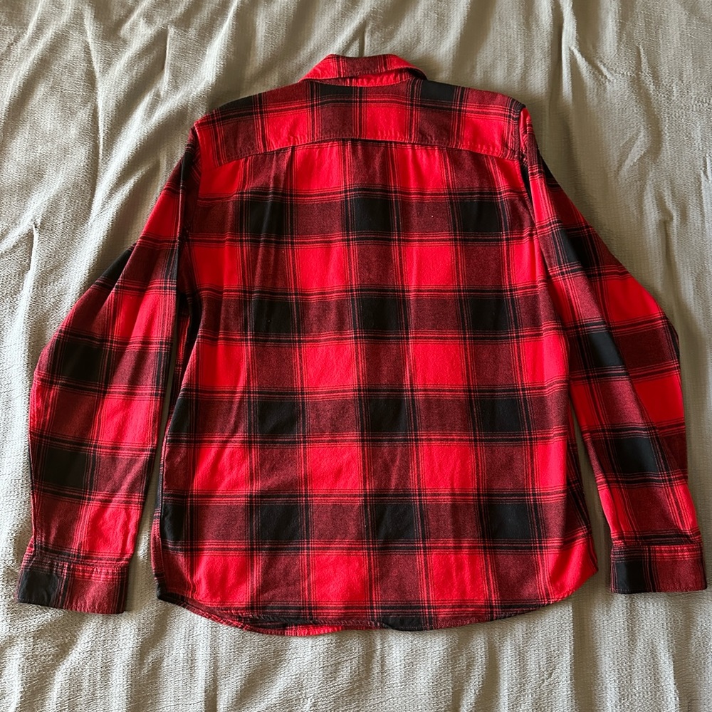 GAP Men's Long Sleeve Untucked Button Down Flannel Shirt - Picture 2 of 5